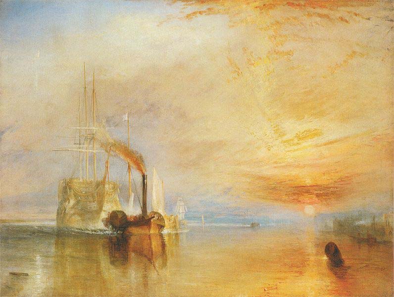 The Fighting Temeraire tugged to her last Berth to be broken up